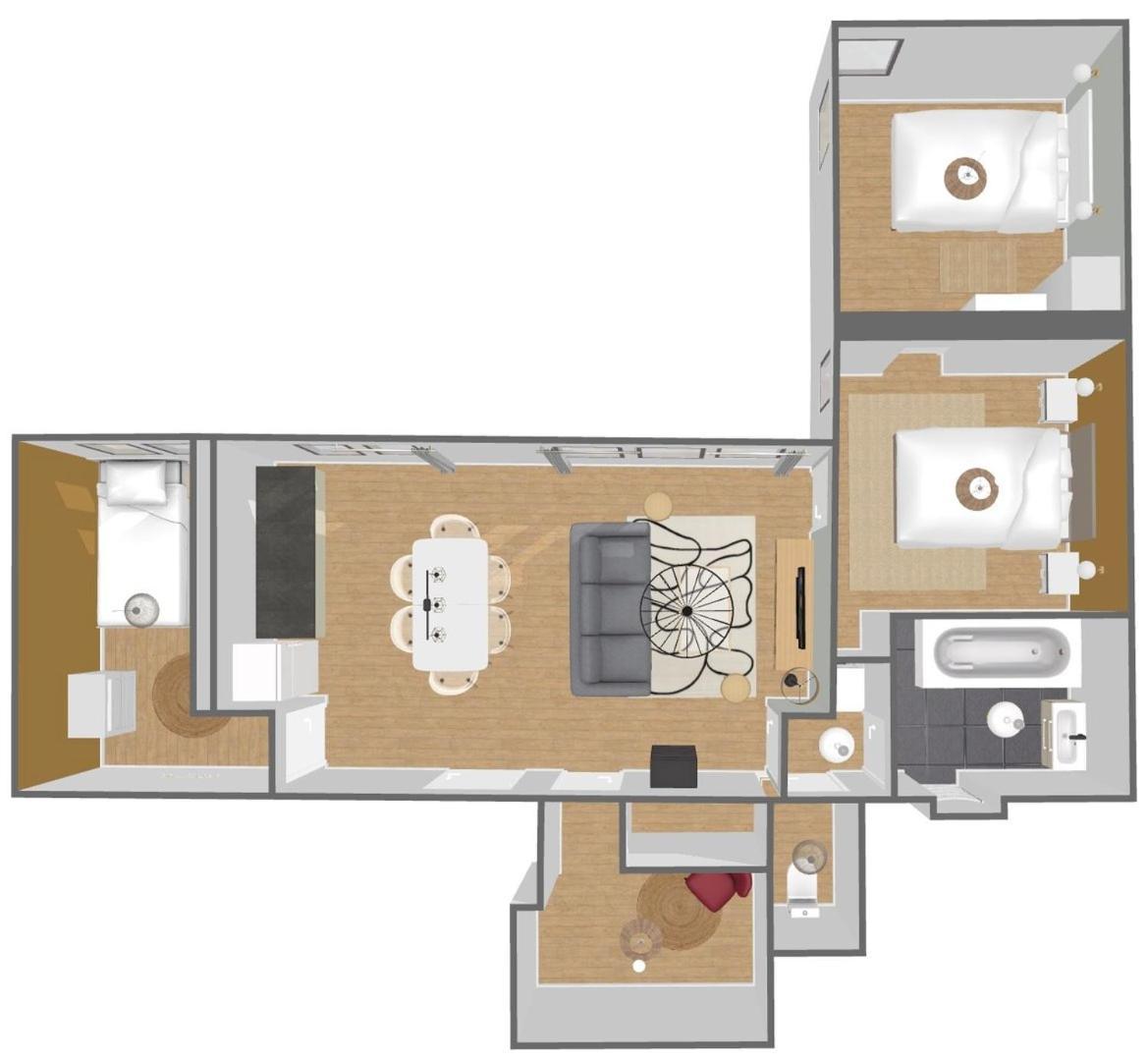 Modern, Quiet 3-Bedroom Apartment With Parking Marcq-en-Baroeul Kültér fotó